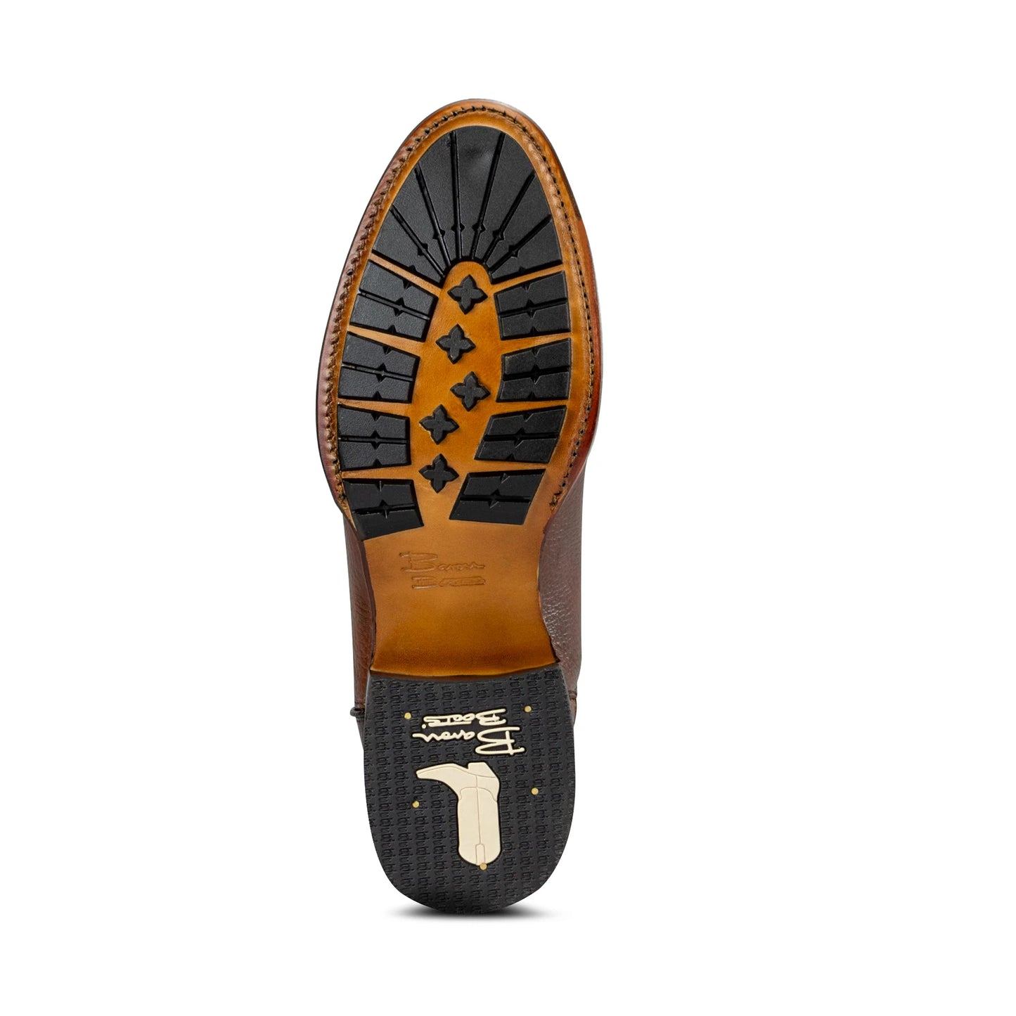 Botin Praga Miel Piel Venado Genuina| Oval