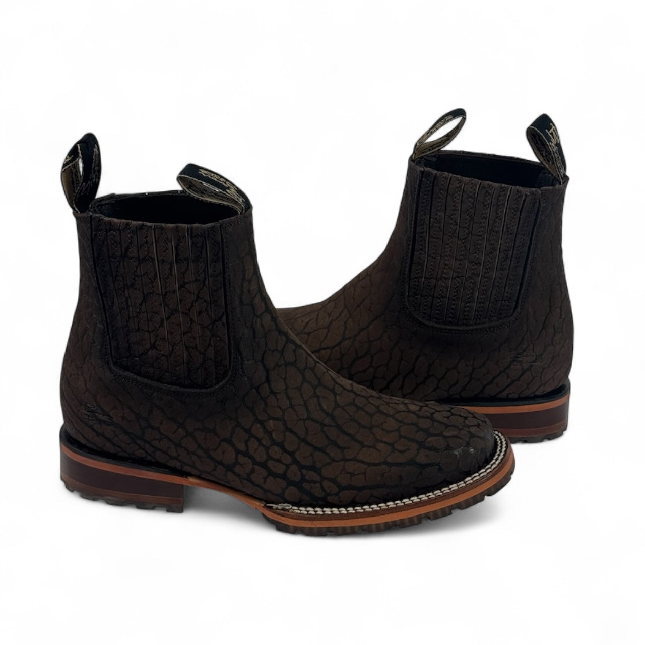 Botín Sierra Piel Cuello De Toro Genuina | Cafe Work Boots