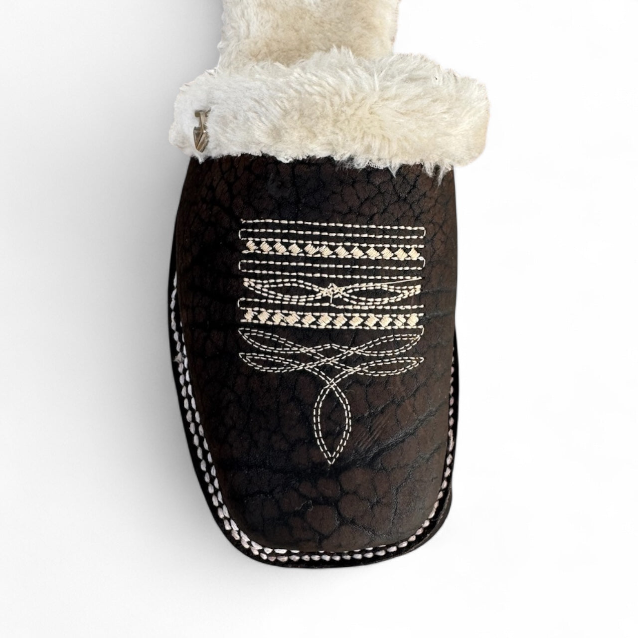 Pantufla Vaquera Piel de Toro Genuina RBP4