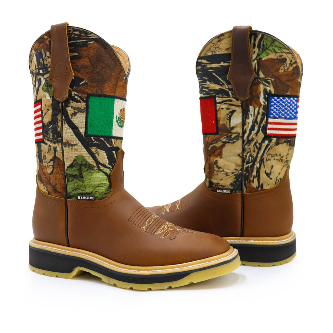 Bota boxer banderas piel original RB201