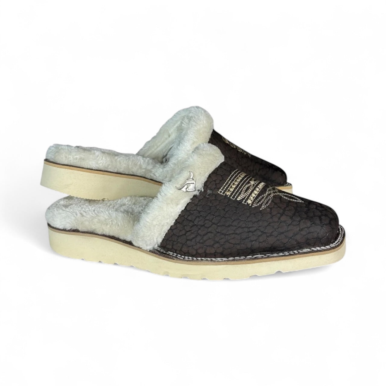 Pantufla Vaquera Piel de Toro Genuina RBP4