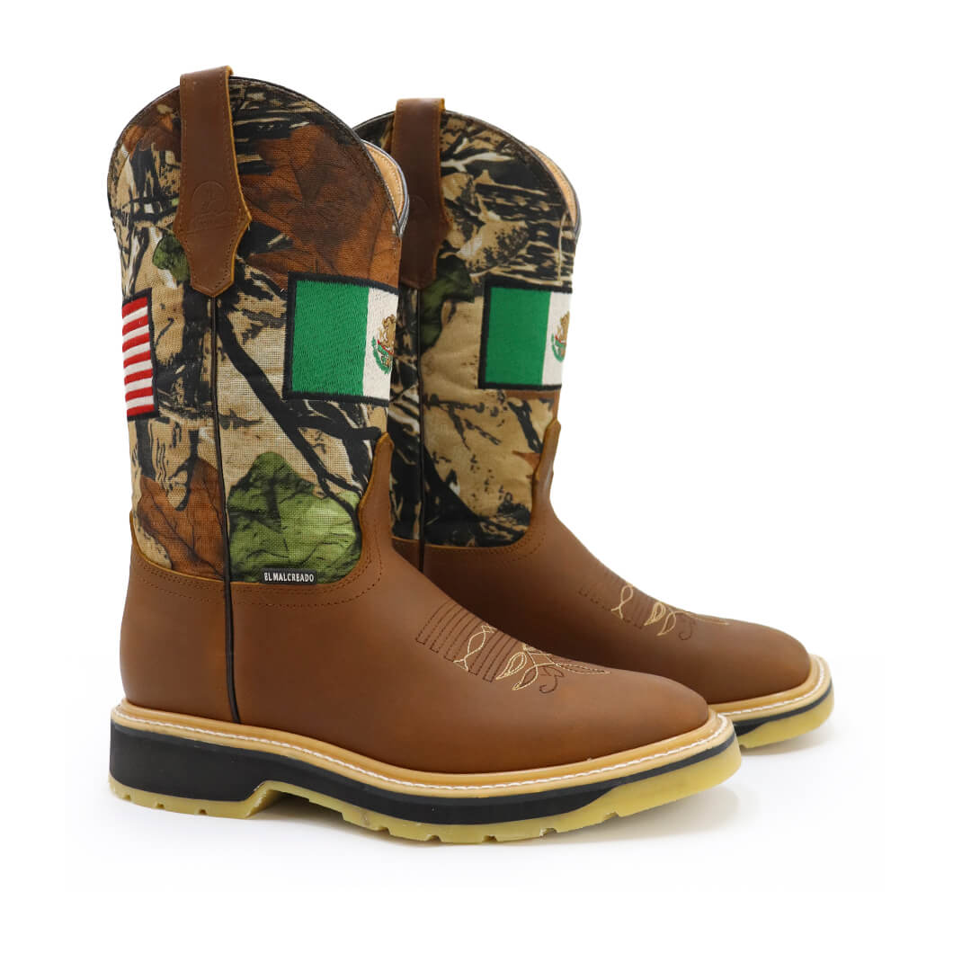 Bota boxer banderas piel original RB201