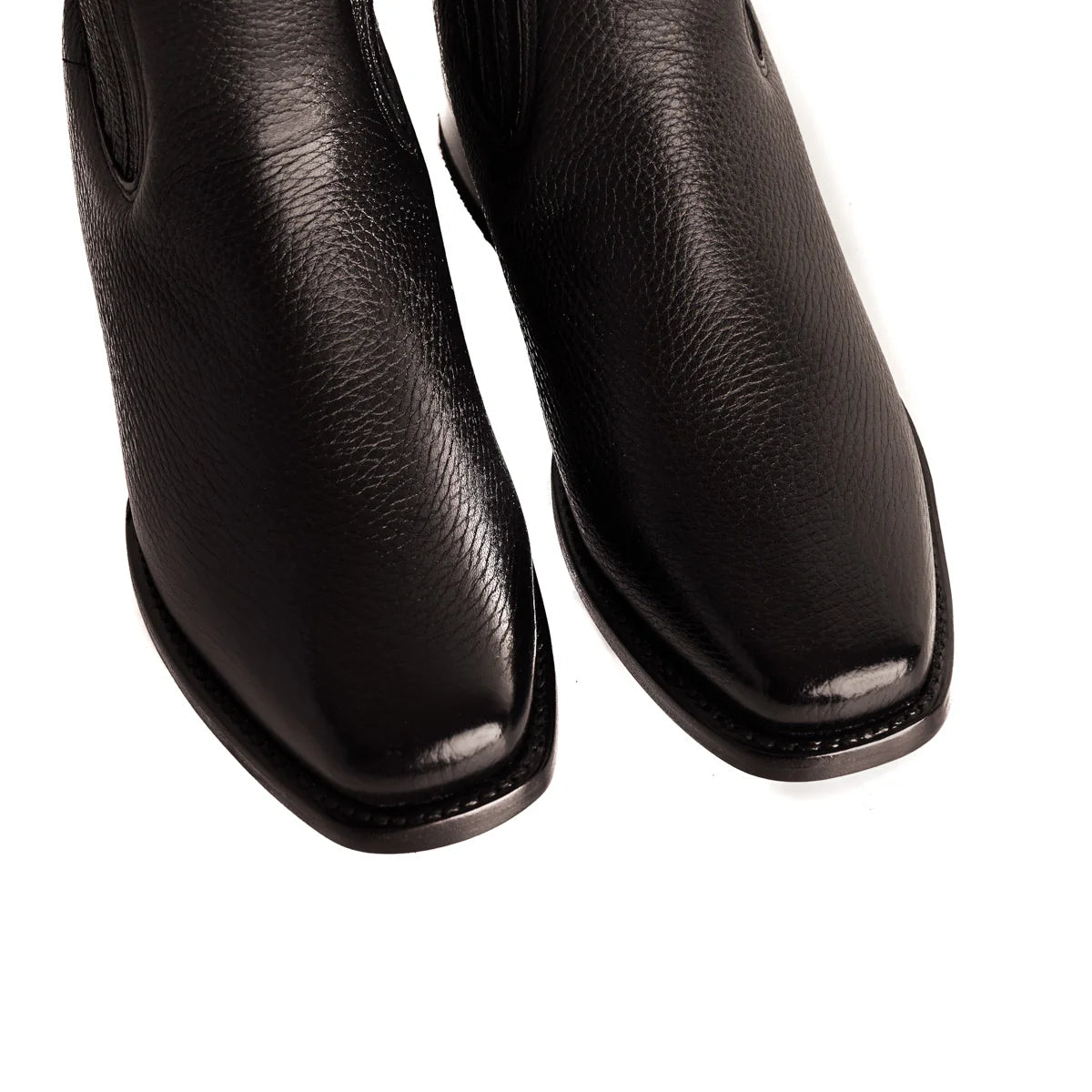 Botín Elegante Piel Venado Genuina | 704 Negro