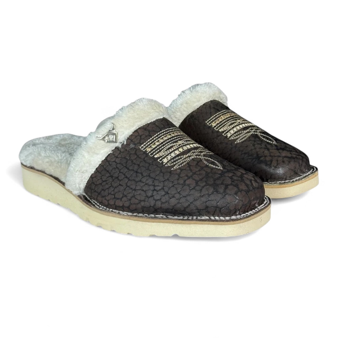 Pantufla Vaquera Piel de Toro Genuina RBP4