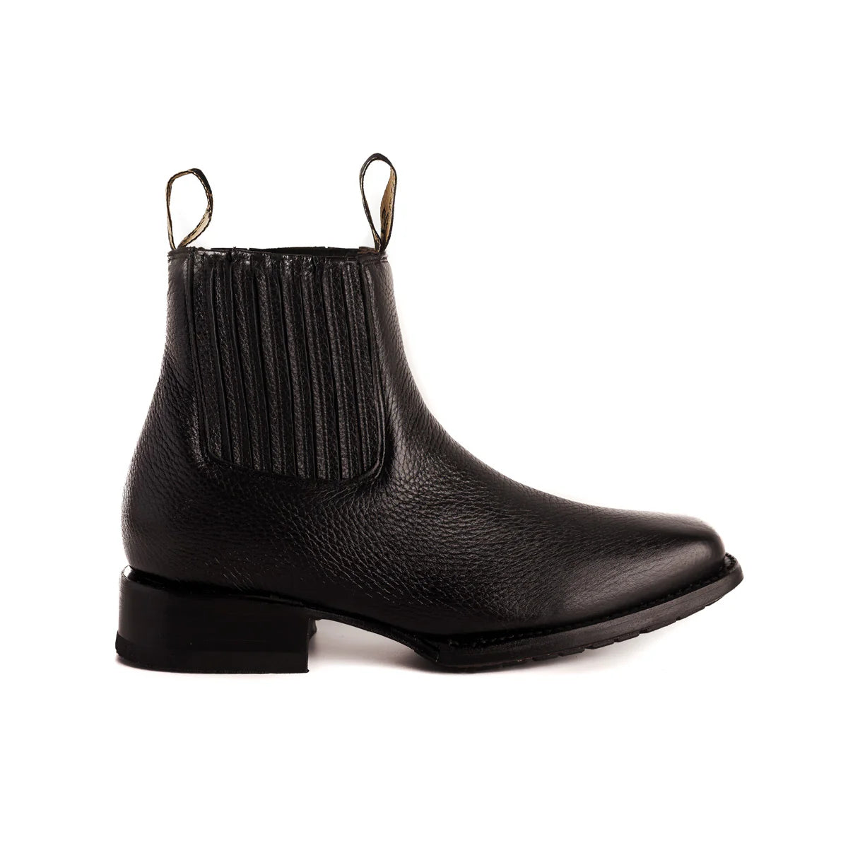 Botín Elegante Piel Venado Genuina | 704 Negro
