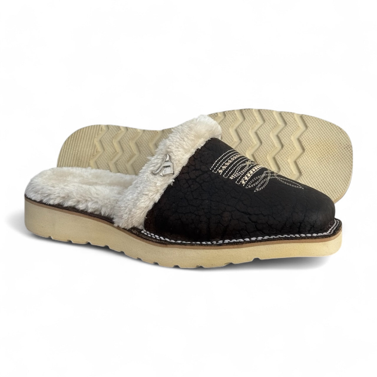 Pantufla Vaquera Piel de Toro Genuina RBP4