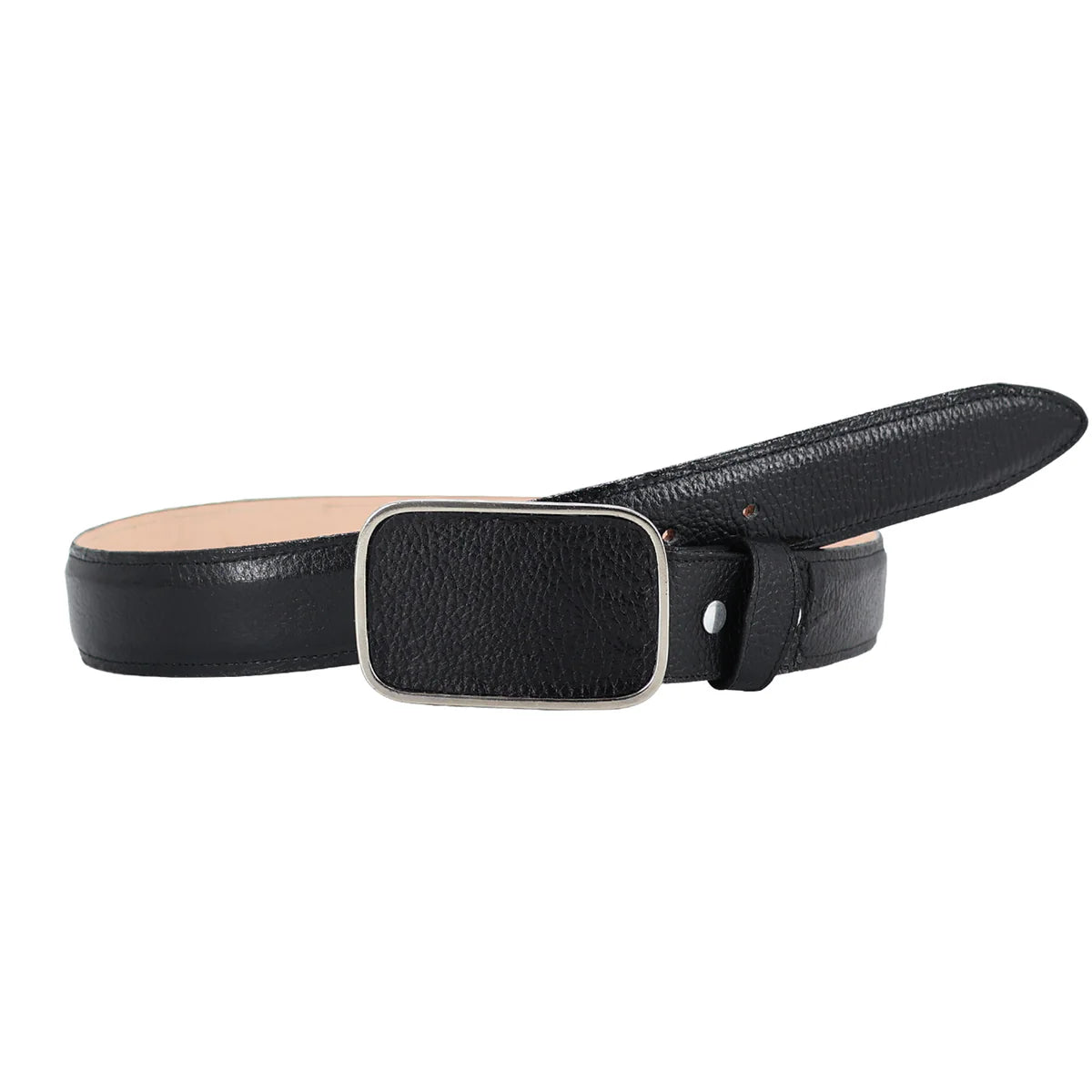 Cinturón piel de venado negro HC