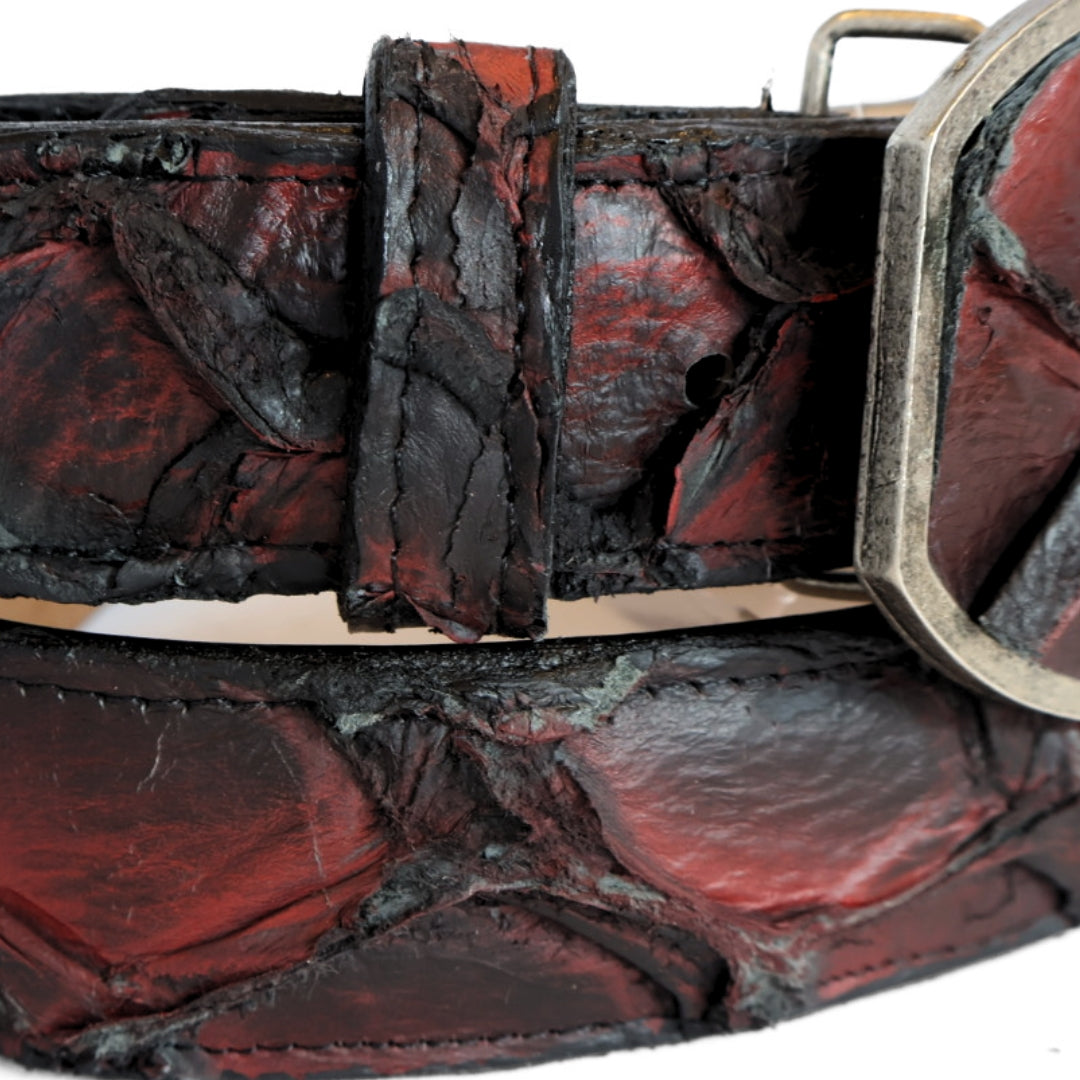 Cinturon piel de pescado blackcherrie HC