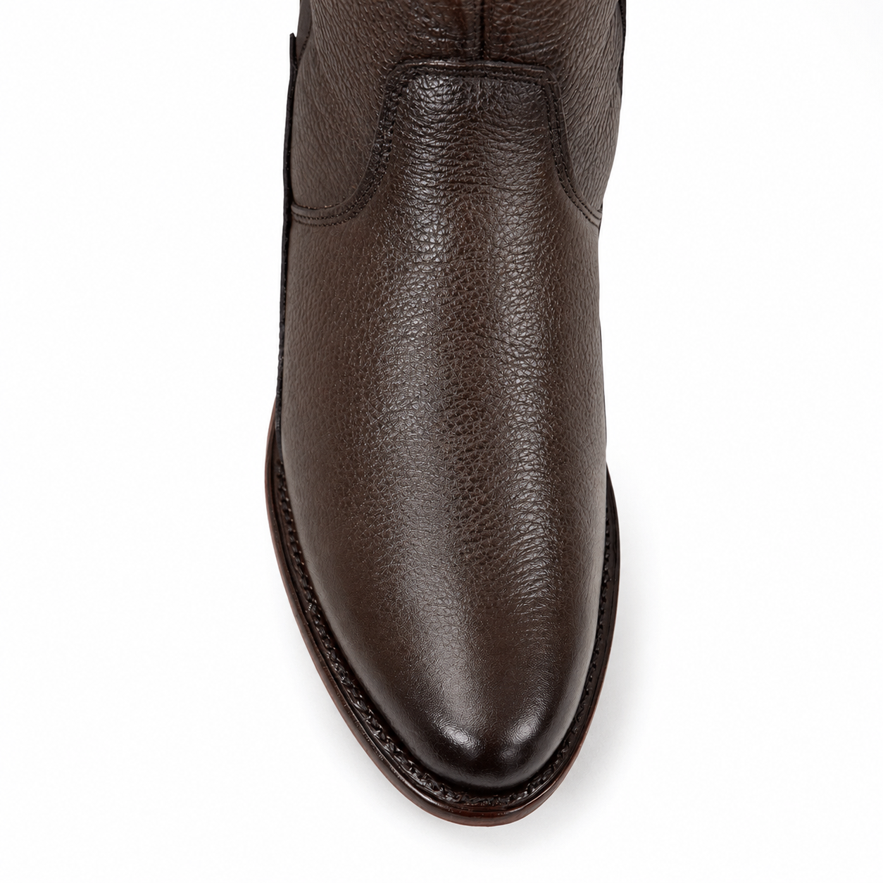 Bota Álamo Piel Genuina De Venado Color Marrón