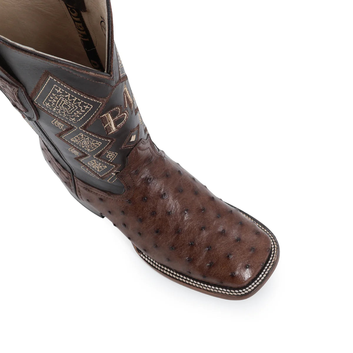 Bota de avestruz en piel original RB105