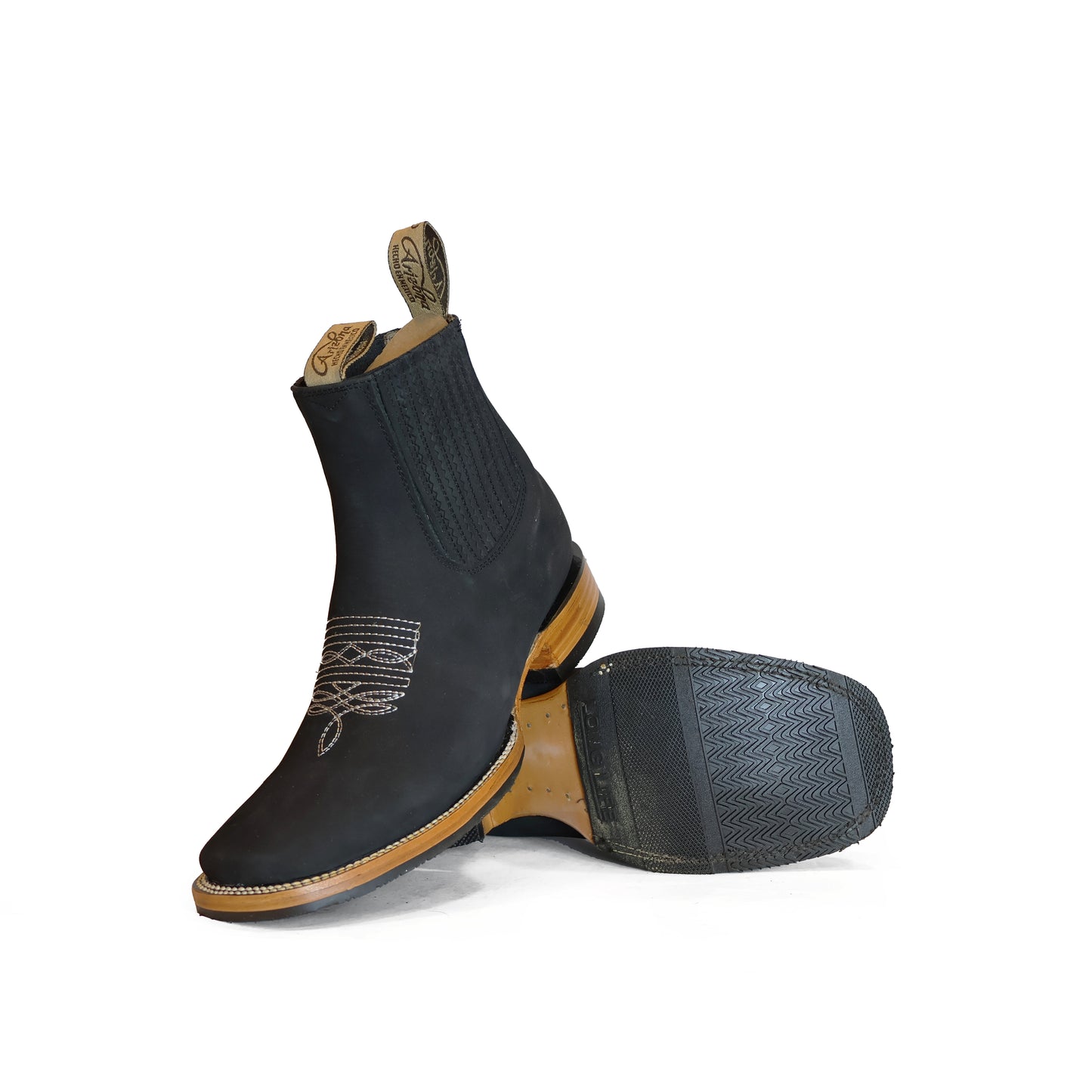 Botin de res negro RB419