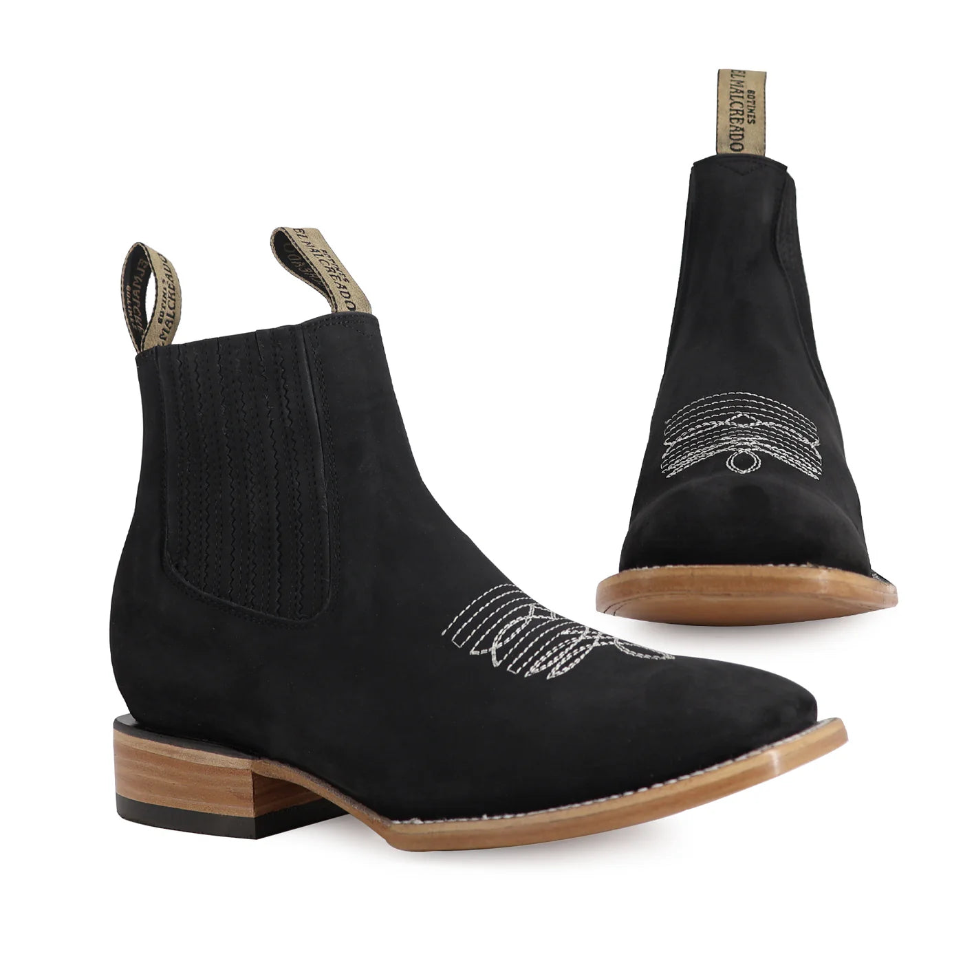 Botin de res negro RB419