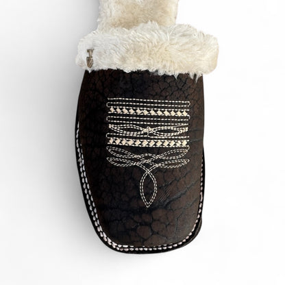 Pantufla Vaquera Piel de Toro Genuina RBP4