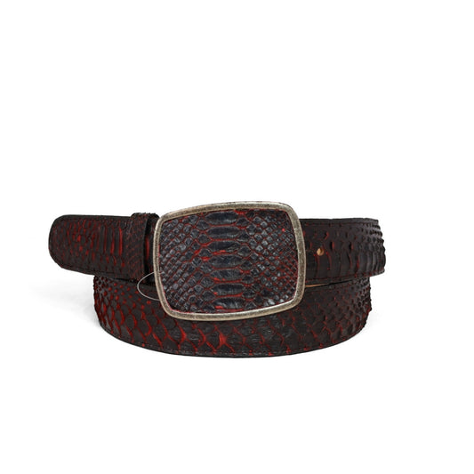 Cinturon piel de piton red devil HC