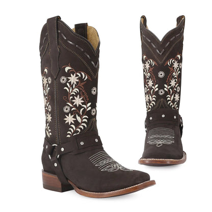 Bota Vaquera En Piel Genuina| Famosa Choco