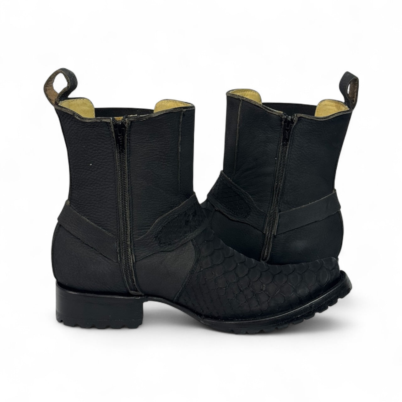 Botin Dubai Piel de Pitón Genuina estilo migue RB319