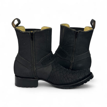 Botin Dubai Piel de Pitón Genuina estilo migue RB319