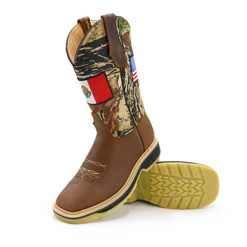 Bota boxer banderas  piel original RB201