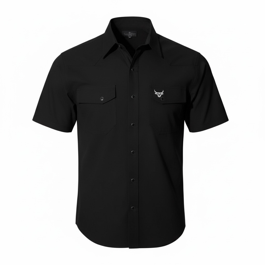 Camisa Lost Calf  original Negra Manga corta