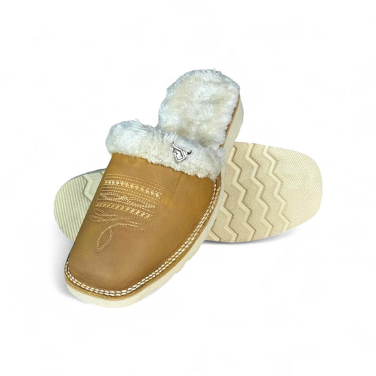 Pantufla vaquera miel RBP2
