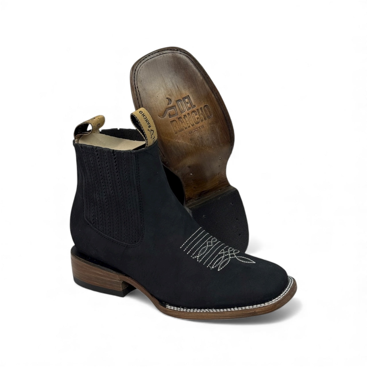 Botin de res negro RB419