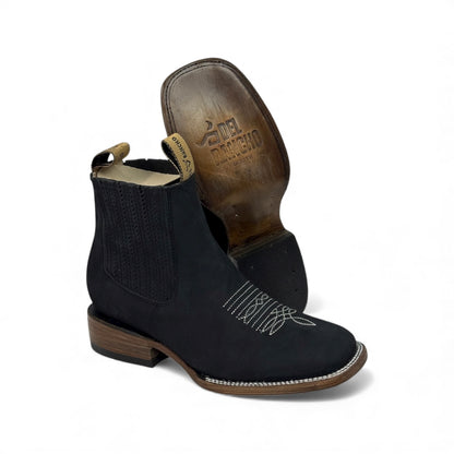 Botin de res negro RB419