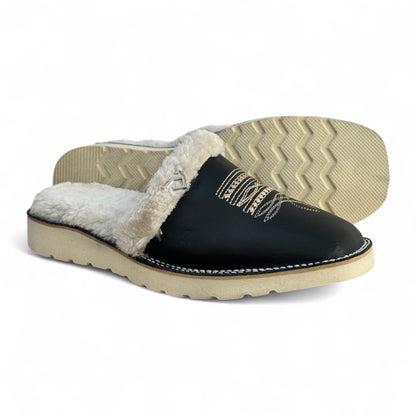 Pantufla vaquera negra RBP1