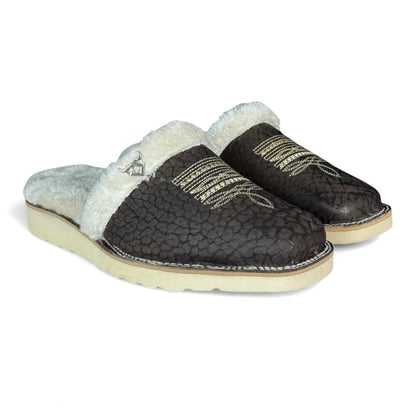 Pantufla Vaquera Piel de Toro Genuina RBP4