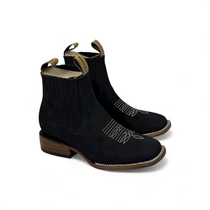 Botin de res negro RB419