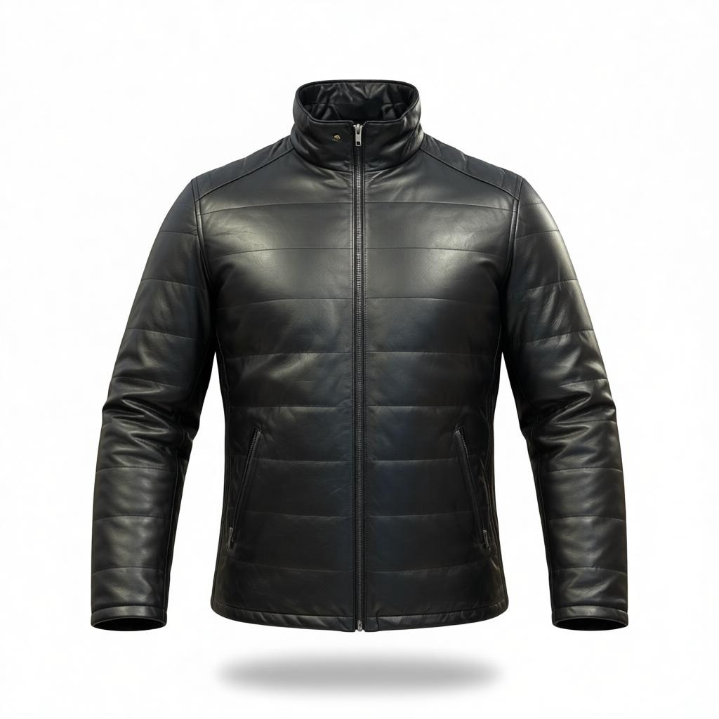Chamarra London Black En Piel Genuina