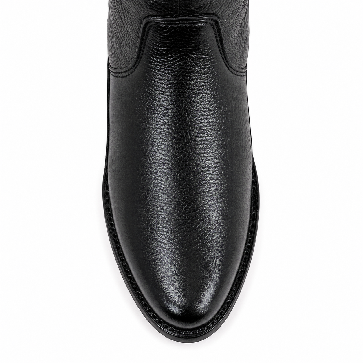 Bota Álamo Piel Genuina De Venado Color Negro