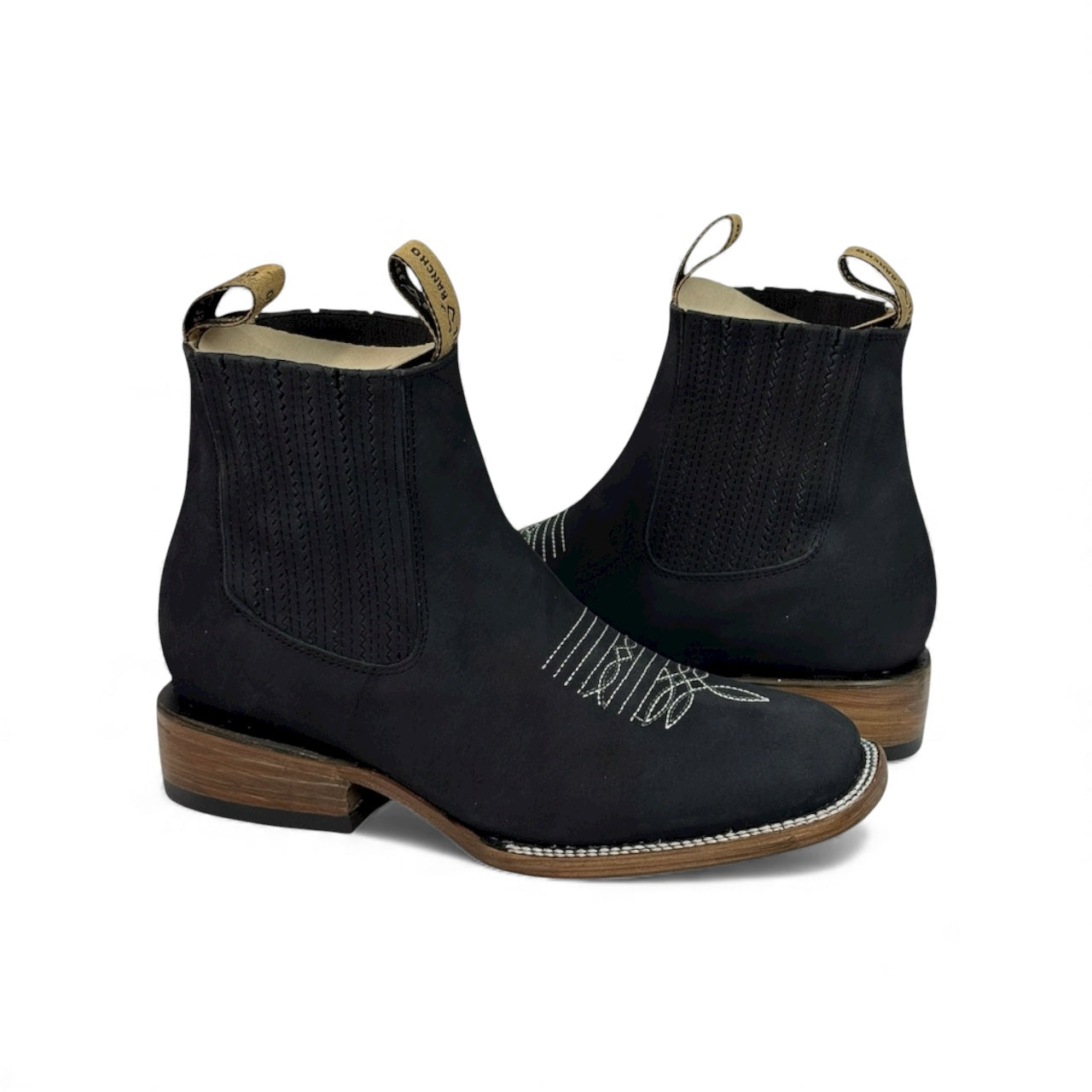 Botin de res negro RB419