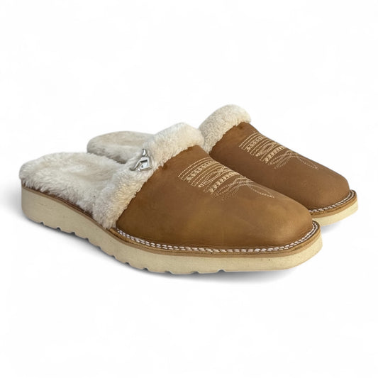 Pantufla vaquera miel RBP2