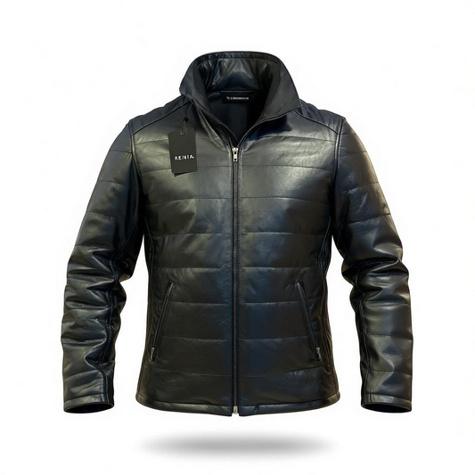 Chamarra London Black En Piel Genuina