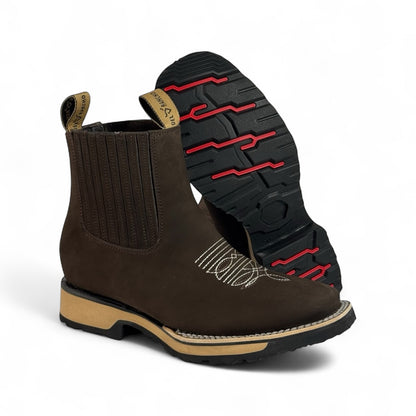 Botin Zeus Pro Cafe | Piel Genuina