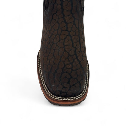 Botín Sierra Piel Cuello De Toro Genuina | Cafe Work Boots