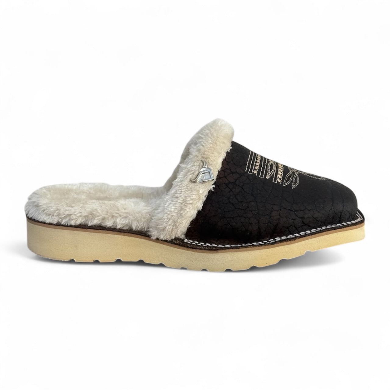 Pantufla Vaquera Piel de Toro Genuina RBP4