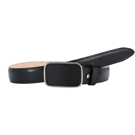 Cinturón piel de venado negro HC