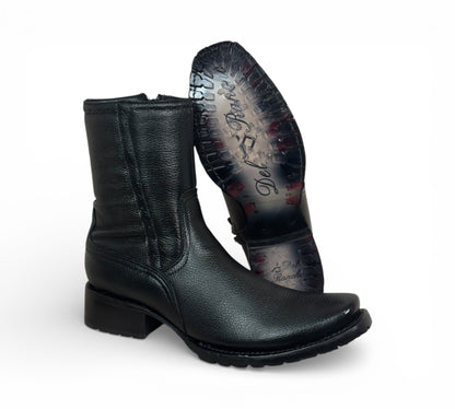 Detroit en Piel de Venado Genuina color negro