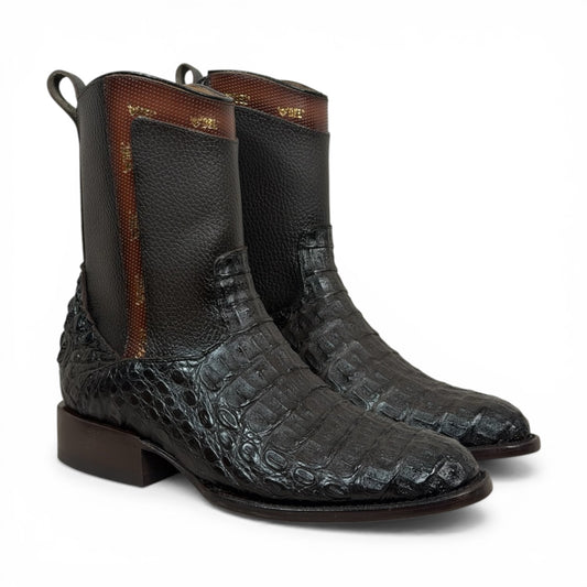 Bota Montana En Piel De Cocodrilo Genuino cafe