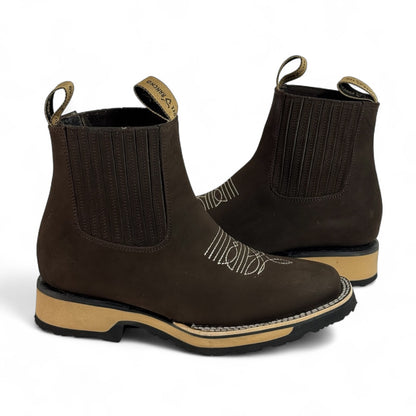 Botin Zeus Pro Cafe | Piel Genuina