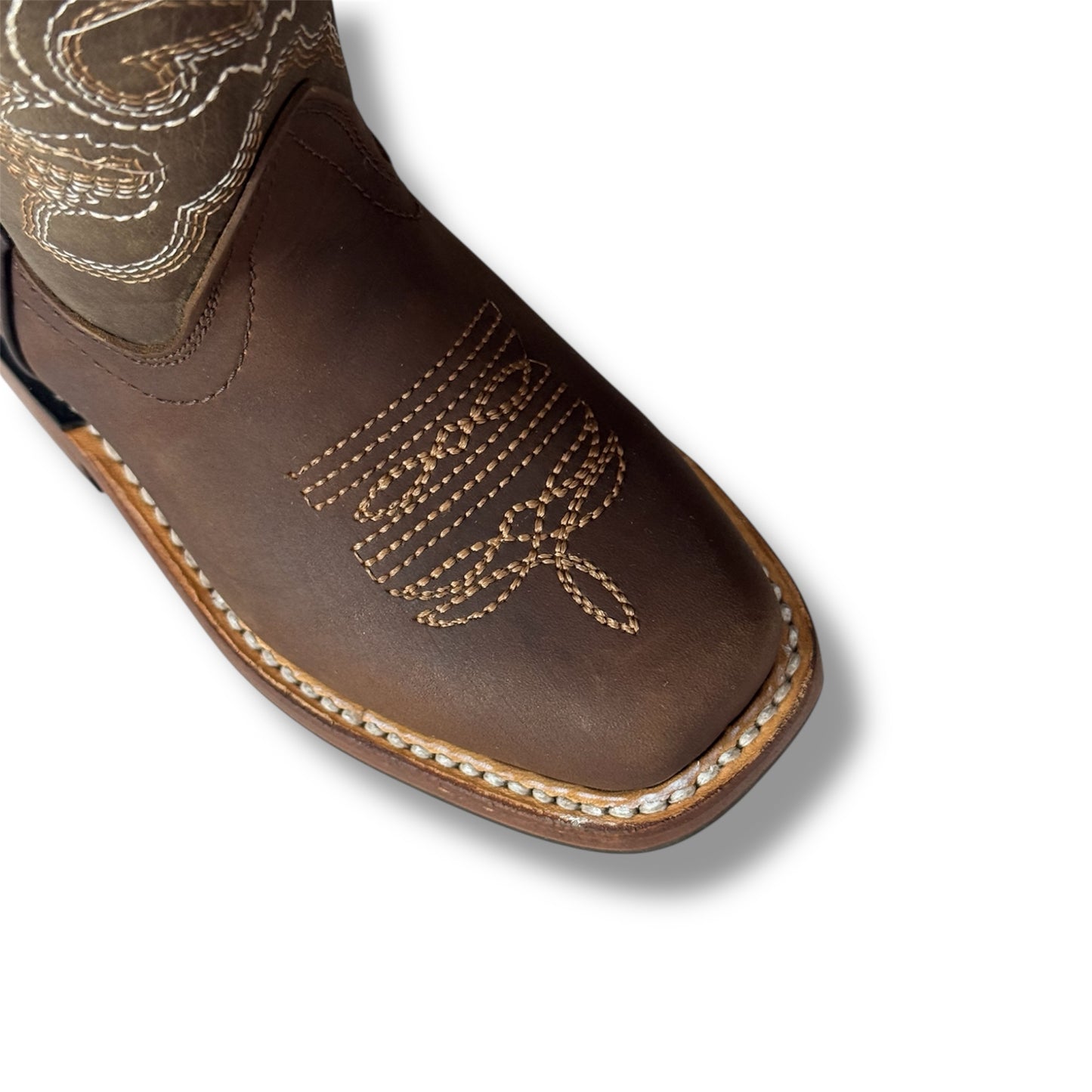 Bota Rodeo en Piel Genuina Para Niño y Niña