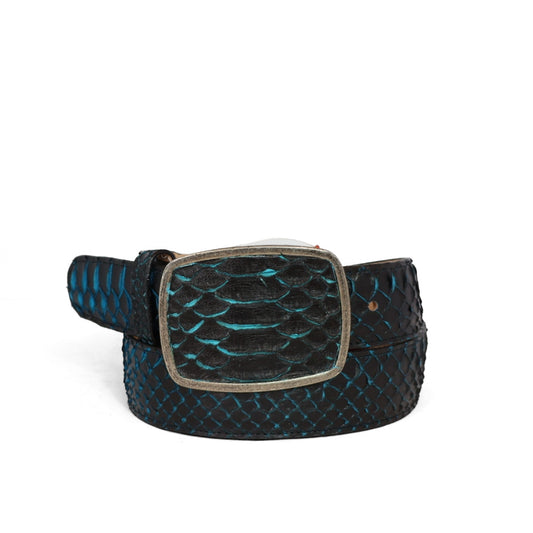 Cinturon piel de piton blueberry HC