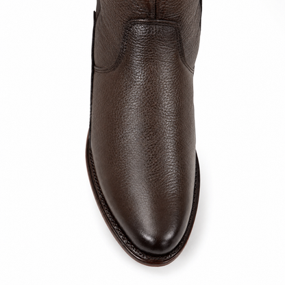 Bota Álamo Piel Genuina De Venado Color Marrón