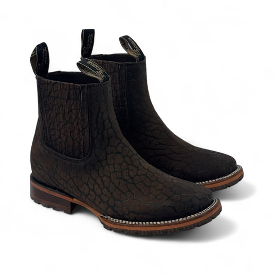 Botín Sierra Piel Cuello De Toro Genuina | Cafe Work Boots