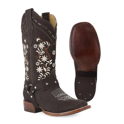 Bota Vaquera En Piel Genuina| Famosa Choco