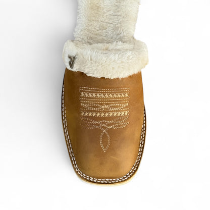 Pantufla vaquera miel RBP2