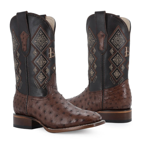 Bota de avestruz en piel original RB105