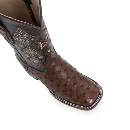 Bota de avestruz en piel original RB105