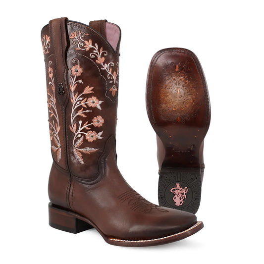 Bota Vaquera en piel. Armonia LEM